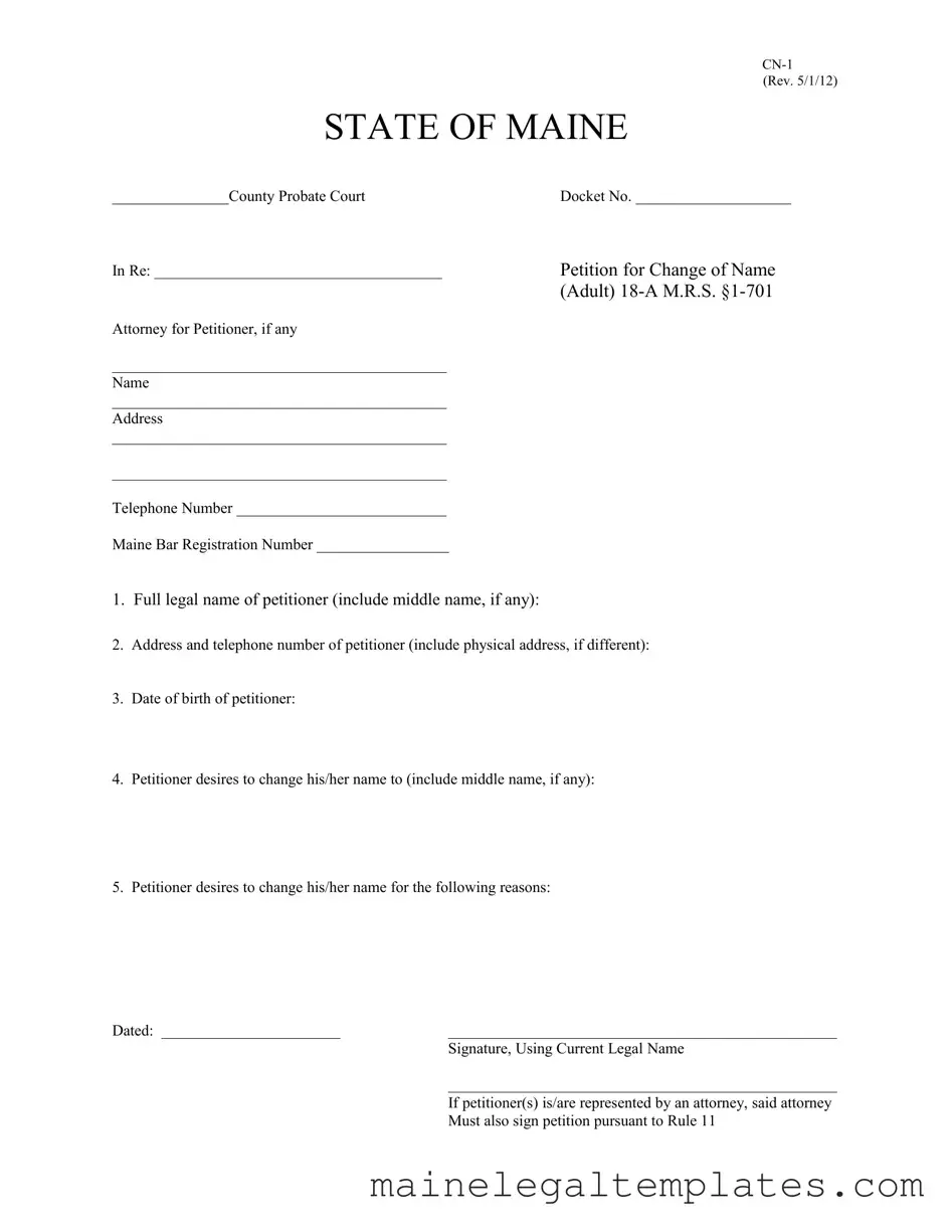 Get Maine Cn 1 Form in PDF